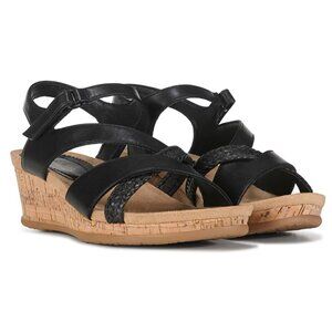 Baretraps Women's FARAH Wedge Sandals Color Black Size 9.5 New